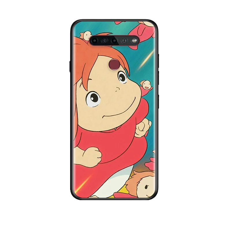

Anime Ponyo on the cliff For LG G8 V30 V35 V40 V50 V60 Q60 K40S K50S K41S K51S K61 K71 K22 ThinQ 5G Phone Case