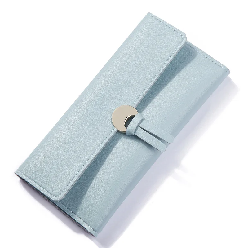 

NO.ONEPAUL 2021 New Wallet women's long fashion three-fold multi-card slot large-capacity wallet purse women wallet
