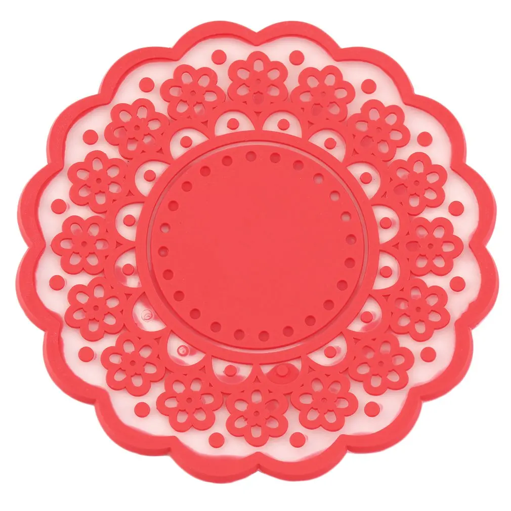 2018 полупрозрачные кружевные подставки для чашек изоляционный коврик круглый