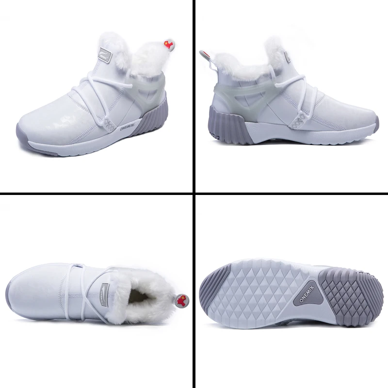 Женские Теплые ботильоны ONEMIX повседневные уличные кроссовки для пробежек