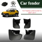 Пластиковые черные Брызговики для Toyota Land Cruiser FJ 2007-2017, брызговики, аксессуары для передних и задних фар