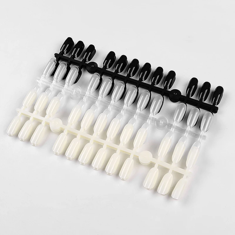 120 шт. эллиптическое издание для практики ногтей цветная карточка ультратонкая