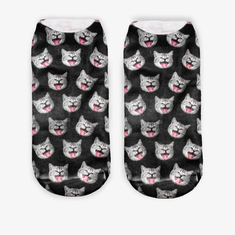 16 Модные Милые 3D Носки с рисунком крутой обезьяны Sox женские носки Chaussette Animal Веселая 3D-печать носки до лодыжки унисекс художественные носки - Цвет: 16