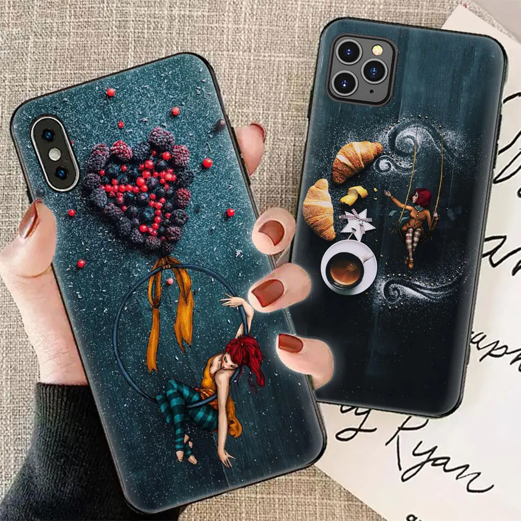 Мягкий силиконовый чехол с изображением десерта кофе для iPhone 11 Pro Max 6 7 8 Plus 5 5S 6S X XR