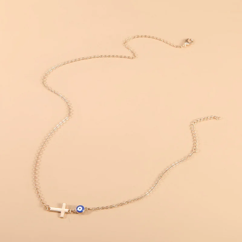 Модное Простое Ожерелье-чокер с крестом для женщин модное женское ожерелье на