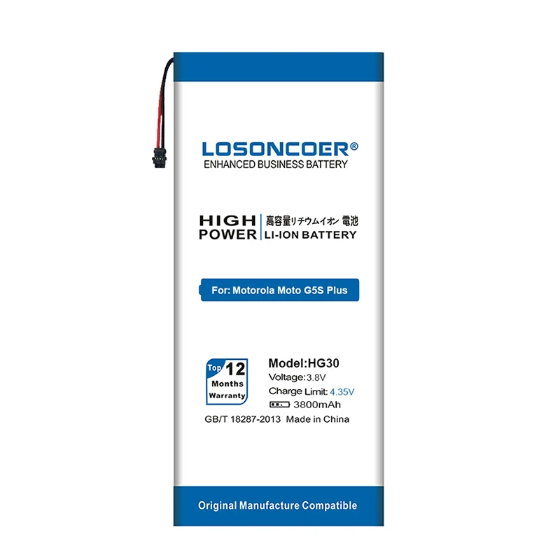 LOSONCOER HG30 3800 мАч для Motorola Moto G5S Plus батарея двойной XT1791 XT1792 XT1793 XT1794 XT1795 XT1805 HG30 батареи Бесплатные инструменты