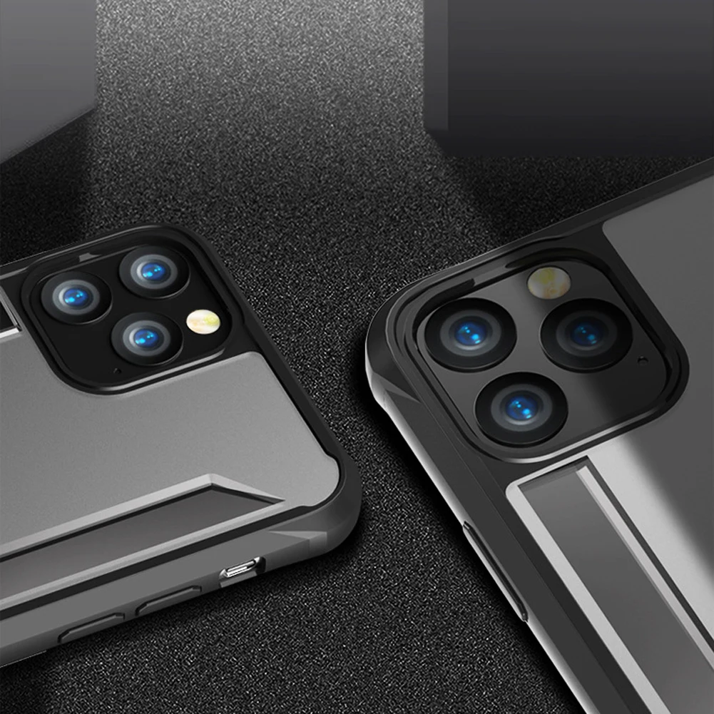 Гибридный прозрачный матовый панцири чехол для iPhone 11 Pro Max 2019 прочная воздушная