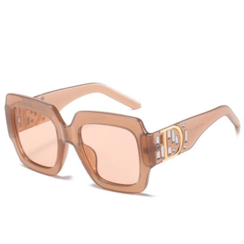 Солнцезащитные очки в большой квадратной оправе для мужчин и женщин модные