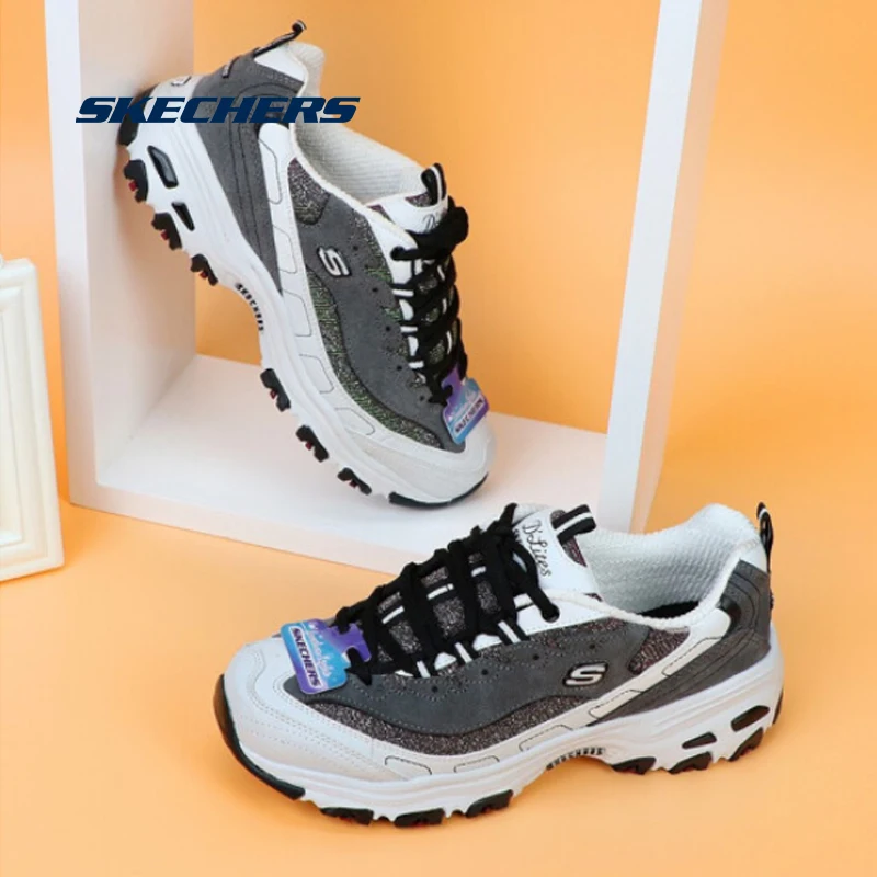 Женские кроссовки на платформе Skechers повседневные брендовые массивной 99999958 CCBK