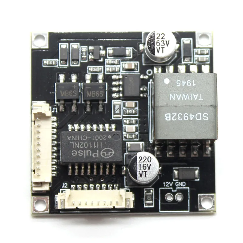Вход 48 в 38*38 мм cctv ip камера POE Модуль PCB выход платы DC12V для IPC с кабелем|poe module|poe module