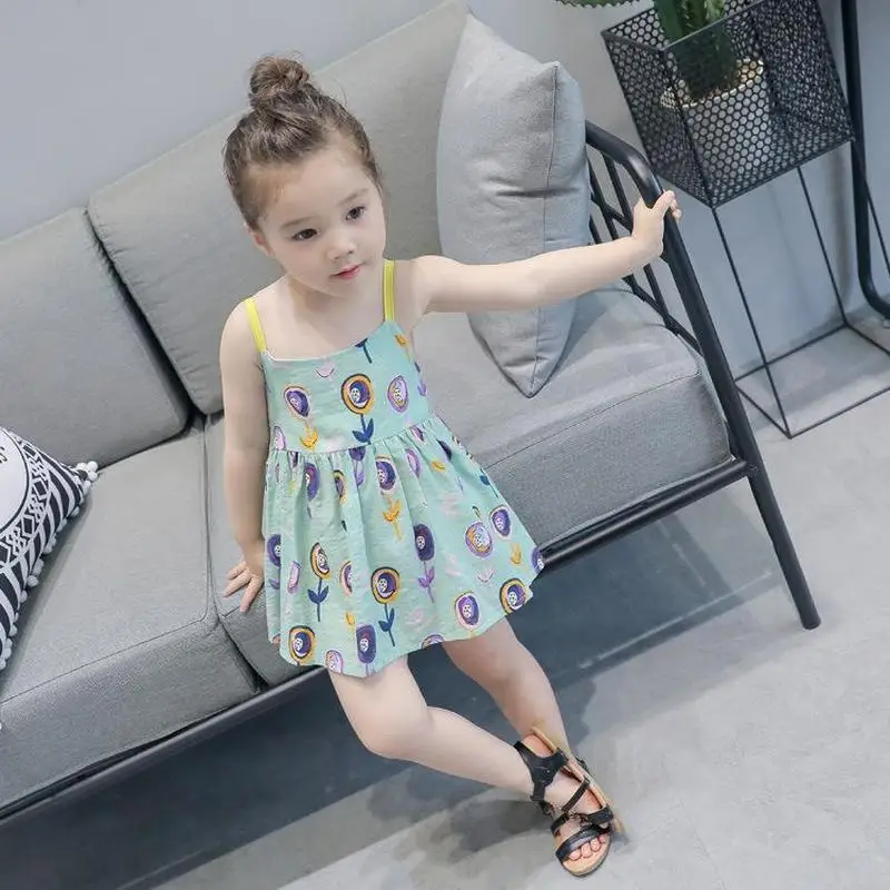 Детская одежда платья для девочек летнее платье принцессы корейские вечерние