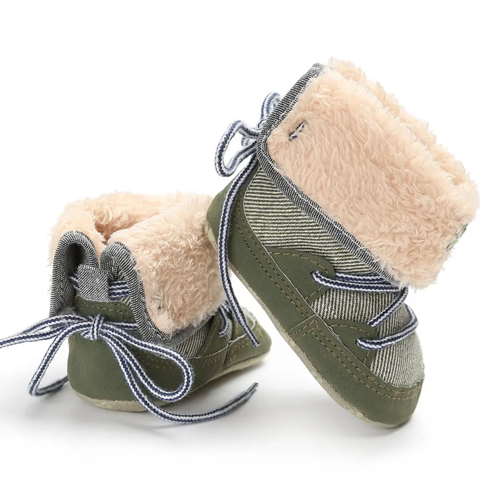 

Winter Newborn Baby Shoes Soft And Comfortable Boys Girls Snow Boots Warm First Walker Anti-slip Toddler Boots