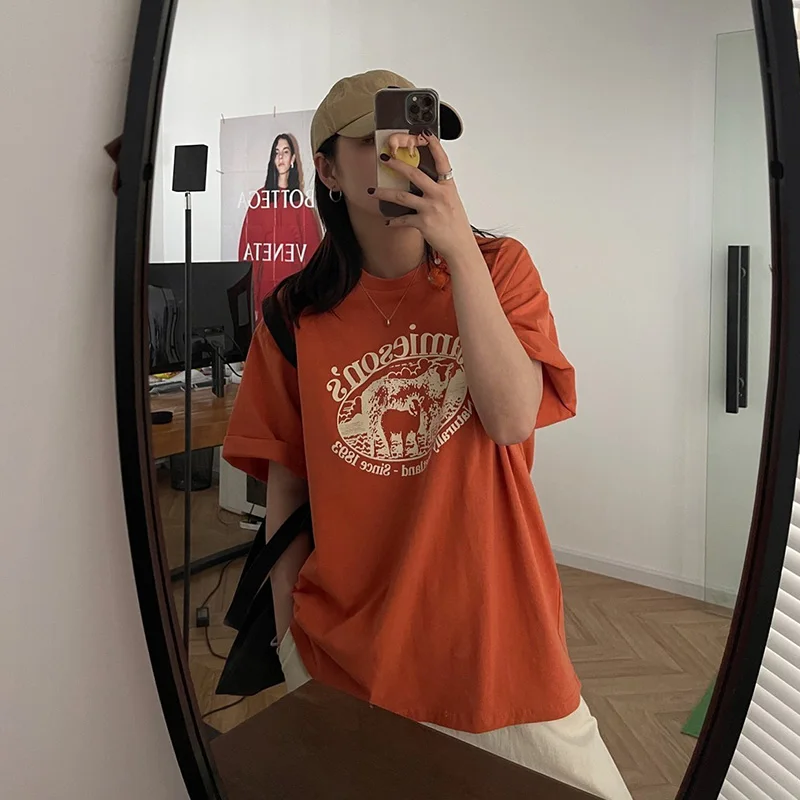 Футболка оверсайз 2021 летняя зеленая футболка с коротким рукавом женская