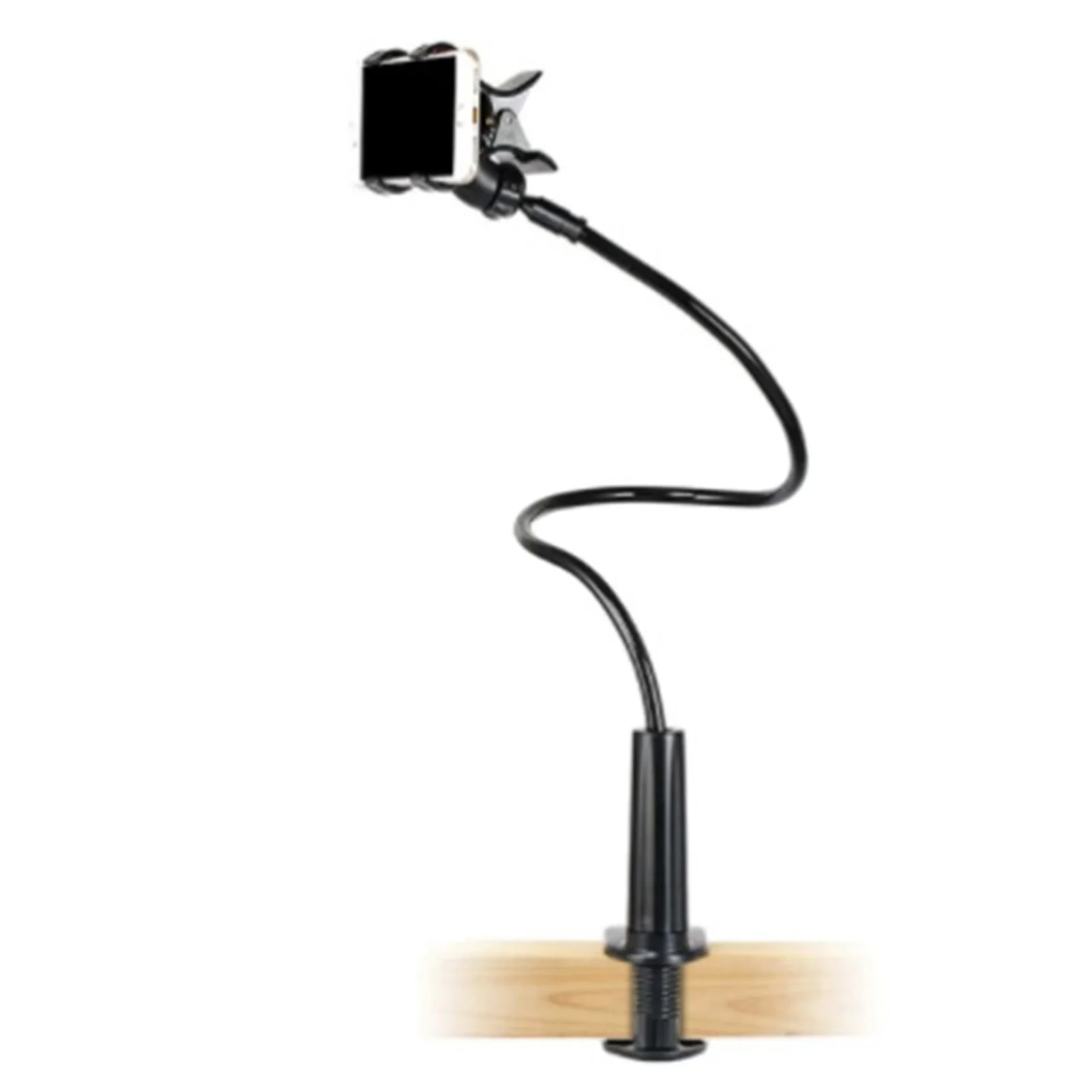 90cm deskside flexible phone holder gooseneck cellphone arm clamp for smartphone bedroom desktop jr deals free global shipping