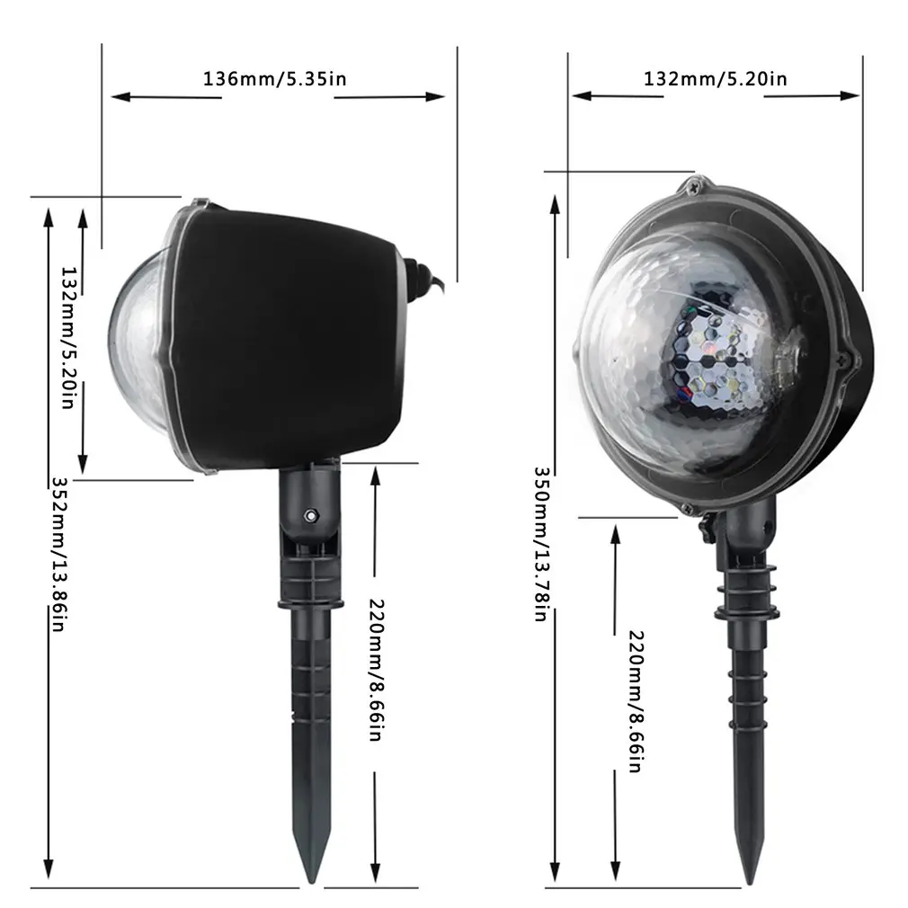 Светодиодный светильник для праздничной проекции на Рождество Хэллоуин