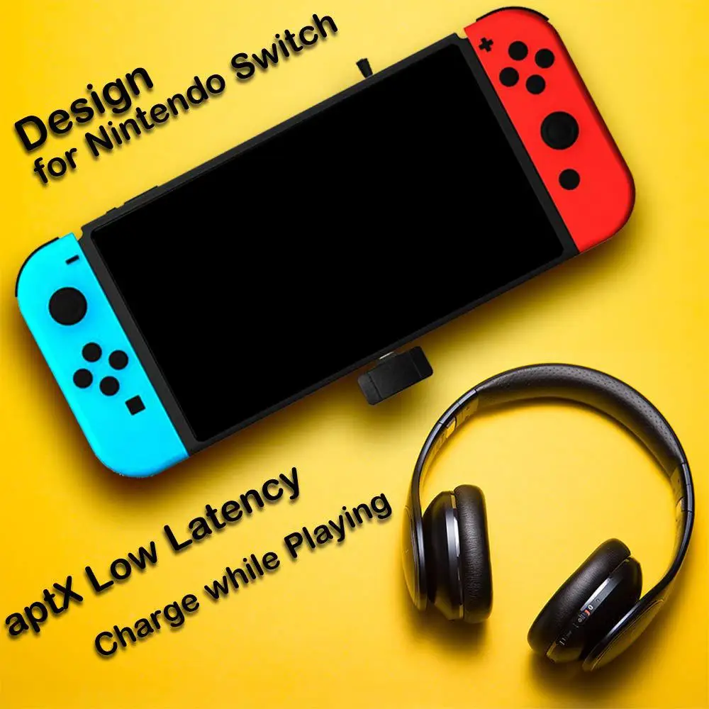 Аудиоадаптер Bluetooth передатчик поддержка голосового чата aptX с низкой задержкой