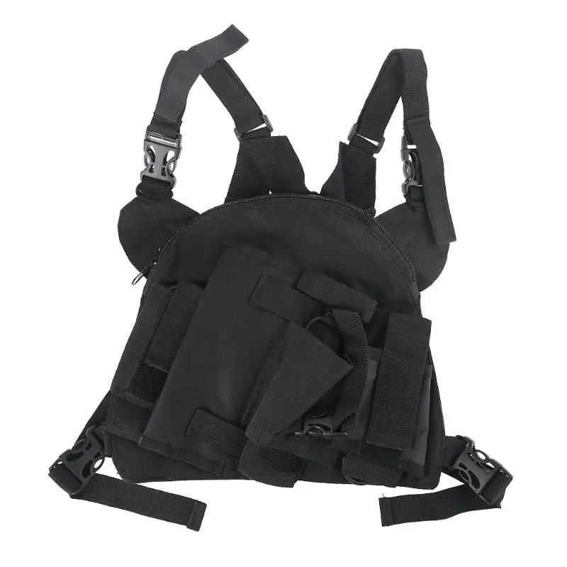 

Двойной радио плечевая кобура нагрудный держатель для Baofeng UV-5R UV-82 UV-9R плюс иди и болтай Walkie Talkie “иди и предметы первой необходимости спасени...