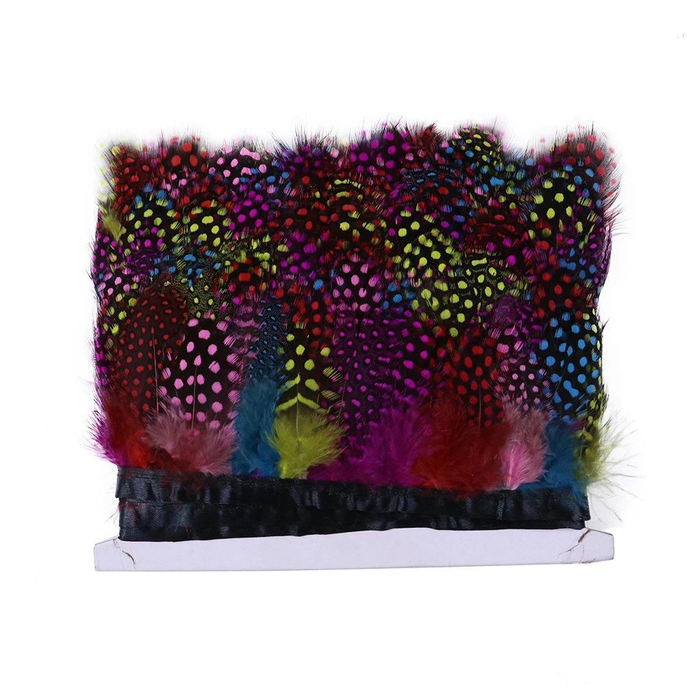 Крашеные перышки 5 8 см из натурального морского пера 1 метр отделка перьев курицы