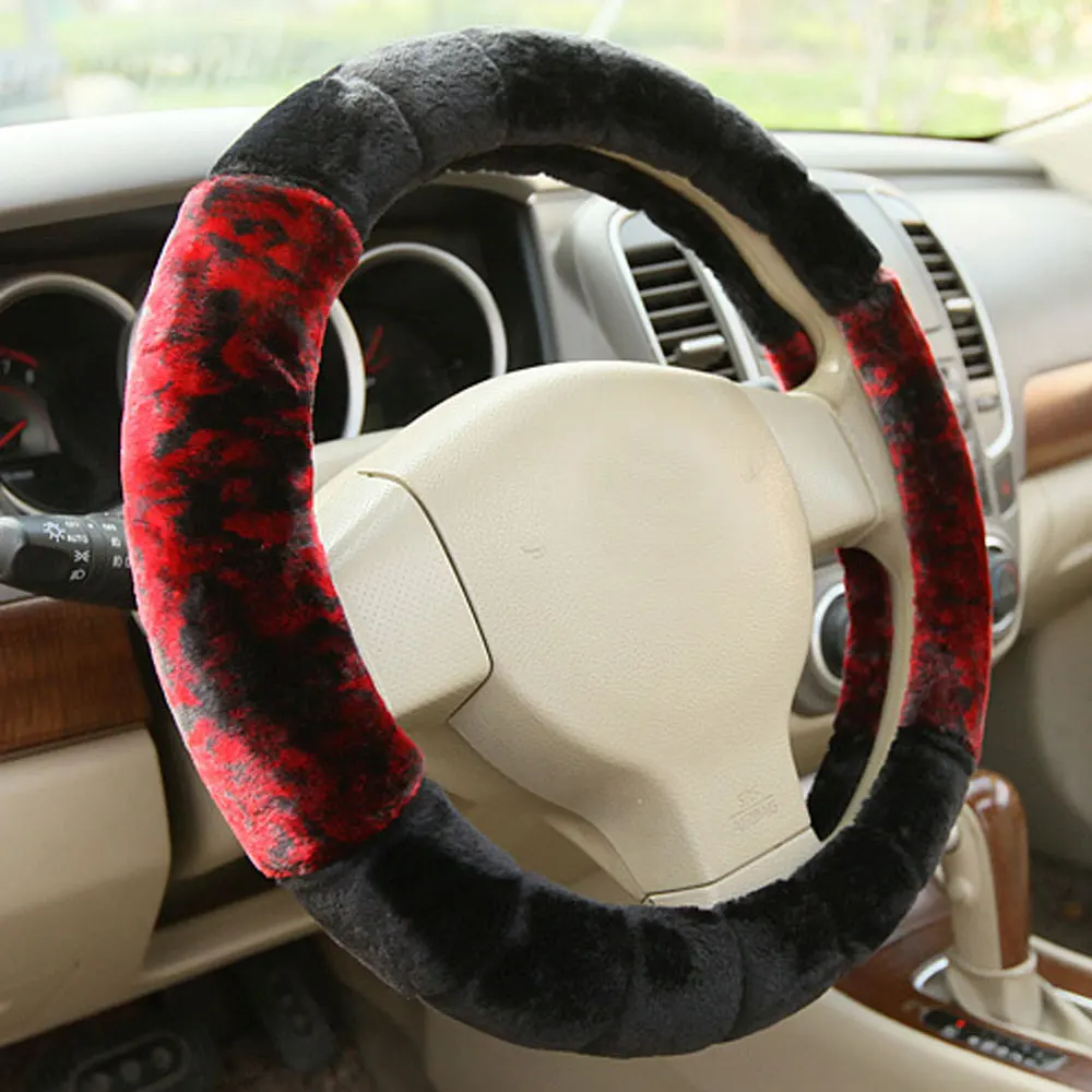DSYCAR 1 шт. Плюшевые Универсальные автомобильные подушки на руль универсальный