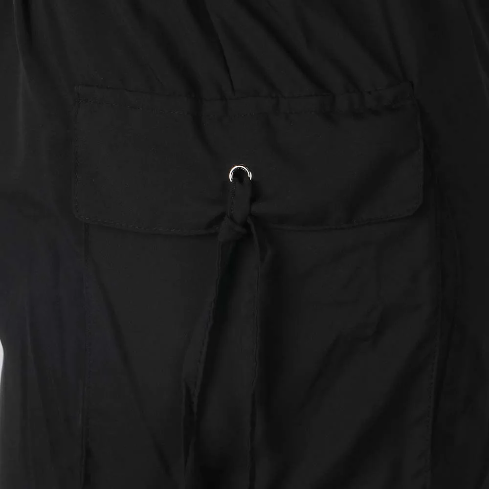 

Black/white High Waisted Side Pocket Sheath Skirt Women Fashion Striped Slim Fit Bandage Skirt Streetwear Female Mid Calf Skirt