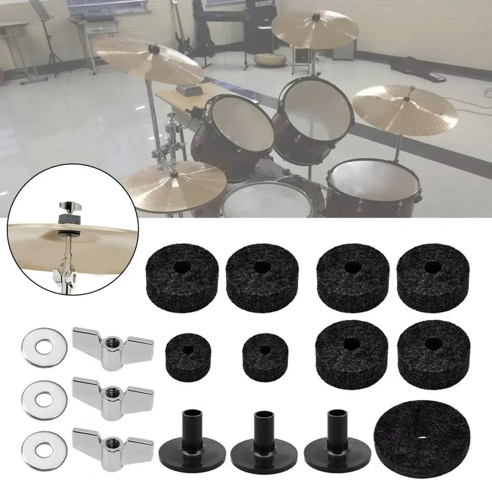 

Improve Sound Mini Cymbal Stand Felts Drum Pads Include Nuts for Concert