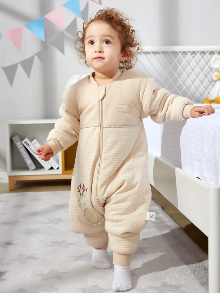 

Спальный мешок для новорожденных Ouyun, плотный стеганый спальный мешок для малышей, детский спальный мешок с защитой от ударов, сохраняющий т...