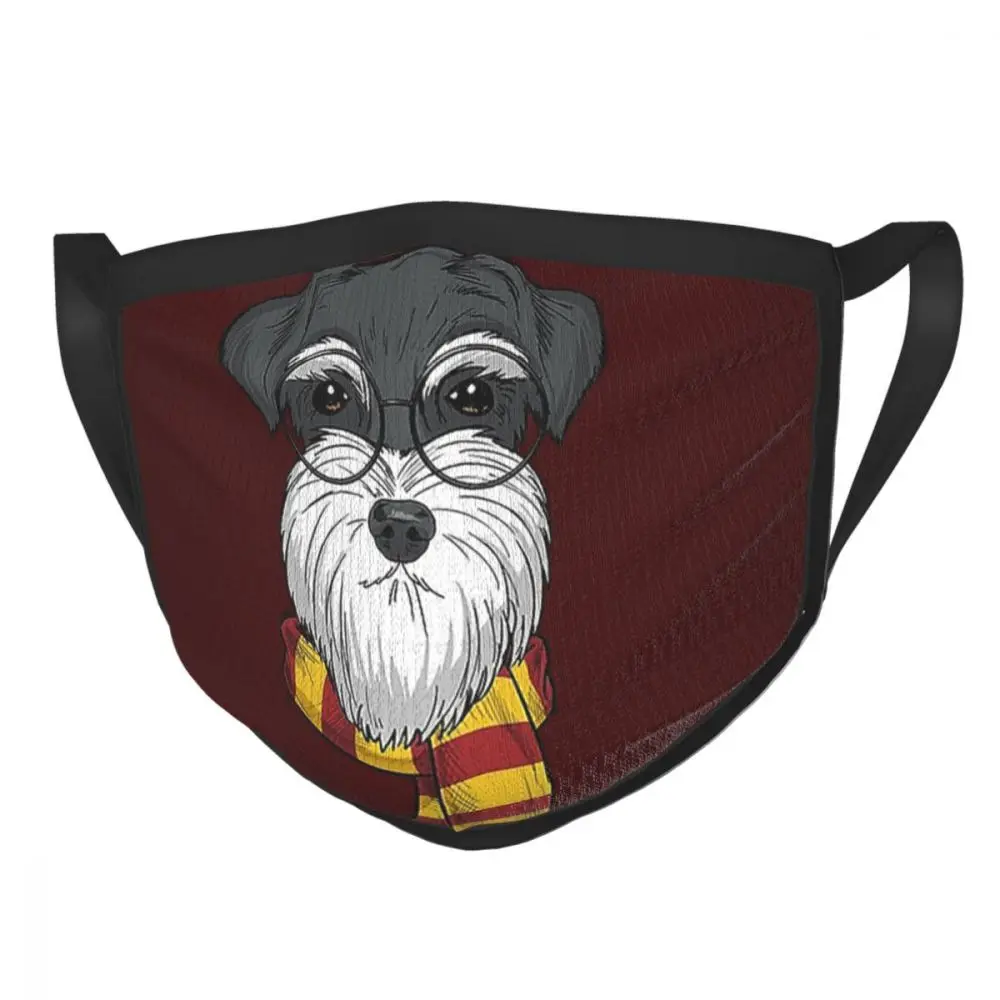 

The Schnauzer Non-Disposable Mouth Face Mask Dog Lover Anti Haze Mask Protection Mask Respirator Mouth Muffle