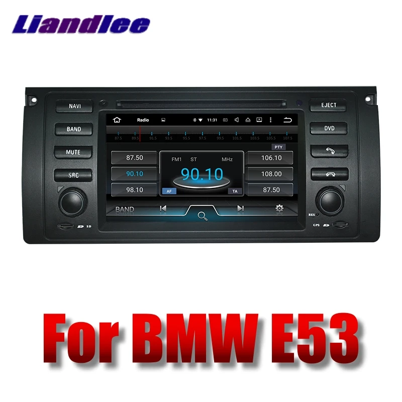 Автомобильный мультимедийный плеер Liandlee NAVI для BMW X5 E53 с DVD BT автомагнитола стерео