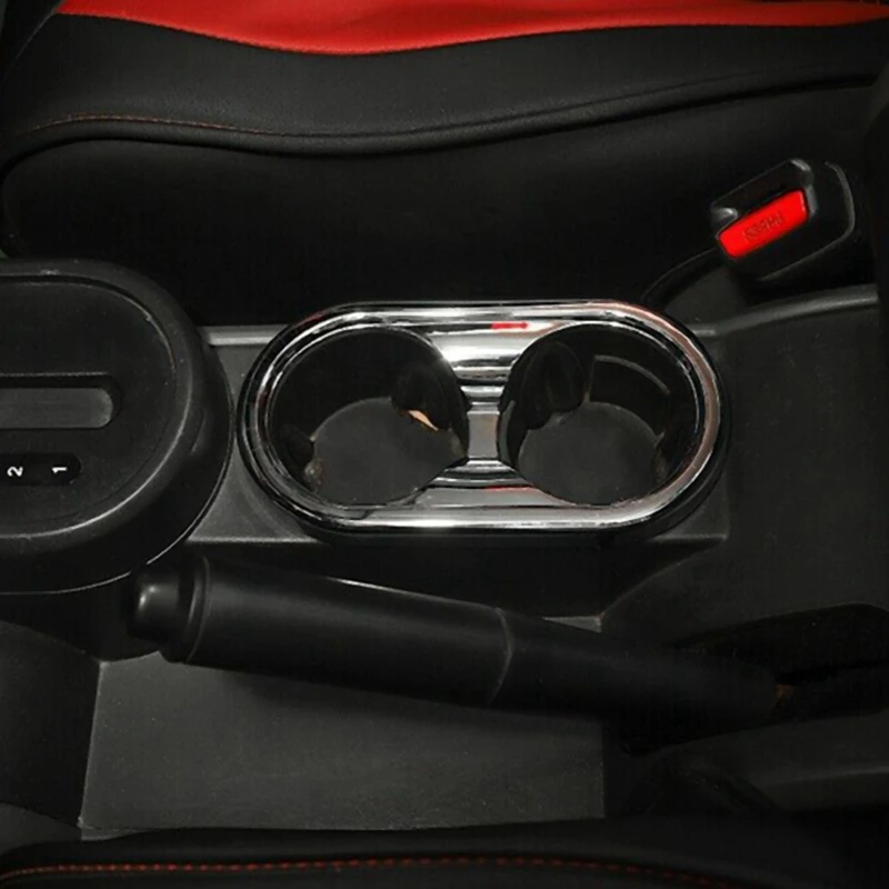 Автомобиль хром Передняя рамка держателя стакана воды крышка отделка декор для