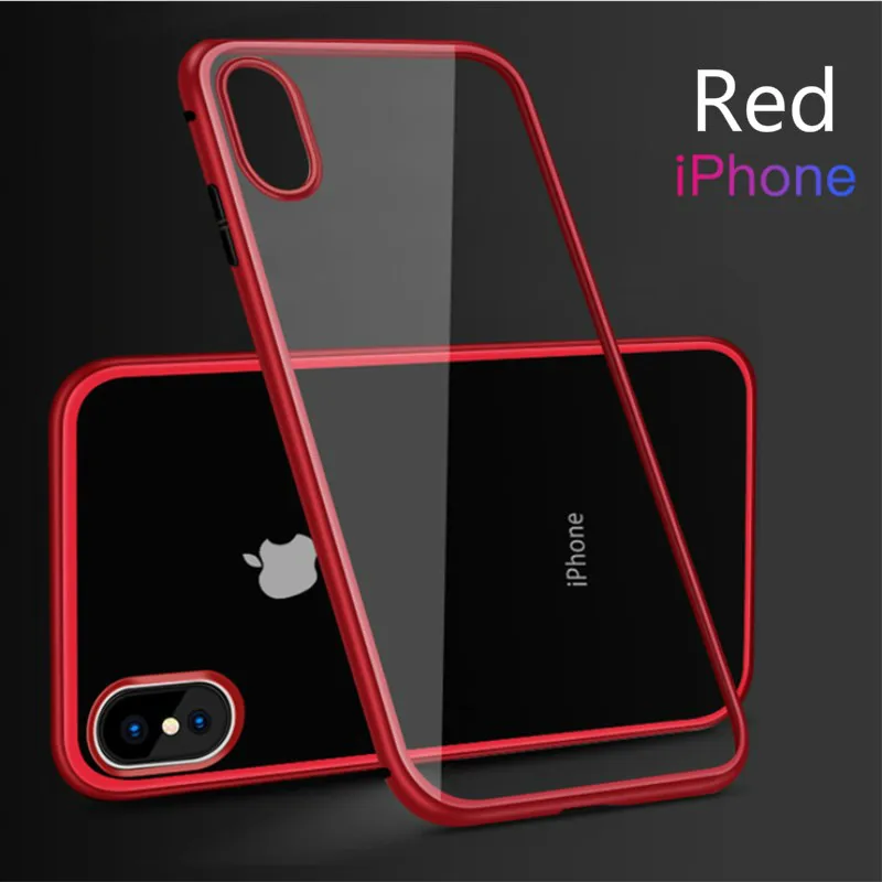 

Drop ship ProElite 360 Magnetic Magnet Adsorption metal Hard Case for iPhone XS Max XR Glass Cover for iPhone 7 8+ 6 6S Plus X