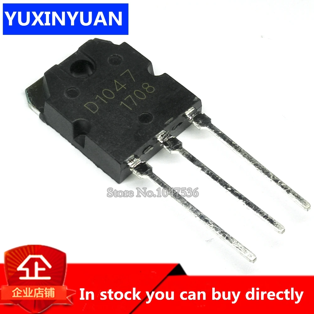 5PCS/LOT 2SD1047 TO-247 D1047 TO-3P POWER TRANSISTORS new and original IC | Электронные компоненты и