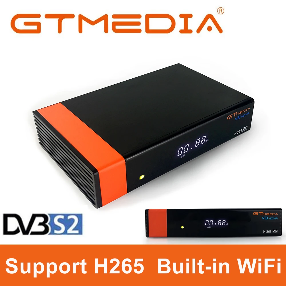 

GTMedia V8 Nova DVB-S2 спутниковый ресивер с поддержкой H.265 Встроенный Wi-Fi Gtmedia Upgrade V8 телеприставка Сеть Media Player TV Box