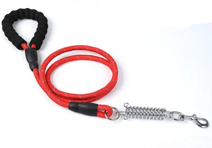 red leash buffer Собака поводки для собак Регулируемая безопасная Большой пес питомец, поводок для прогулок, Хаски был бульдог грудного вскармливания ремешком лидер размеры s-xl - Цвет: red leash buffer