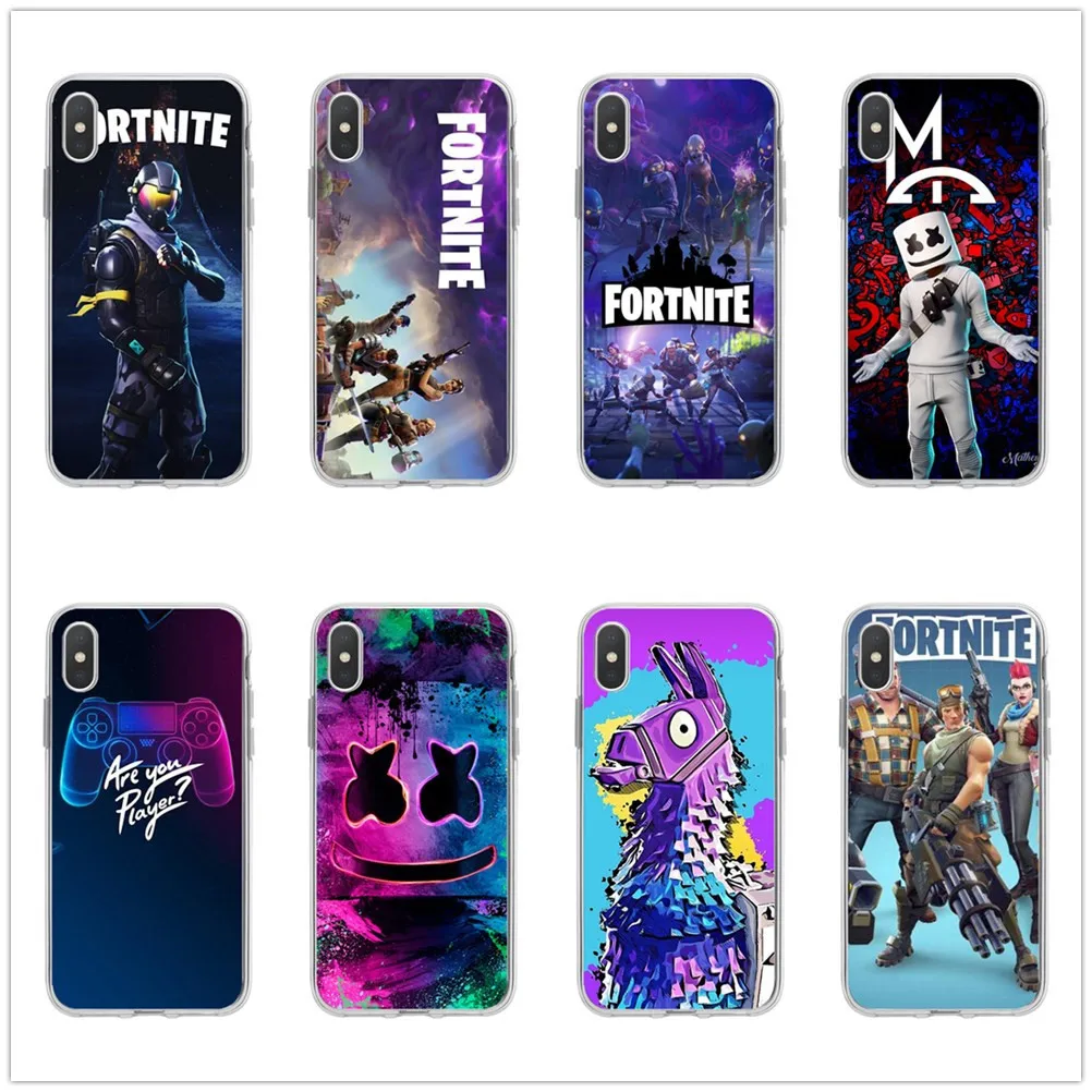 Новый Fortnites мягкий силиконовый цветной чехол для IPhone 6s 7plus 8plus Iphone X XS 11 силиконовая