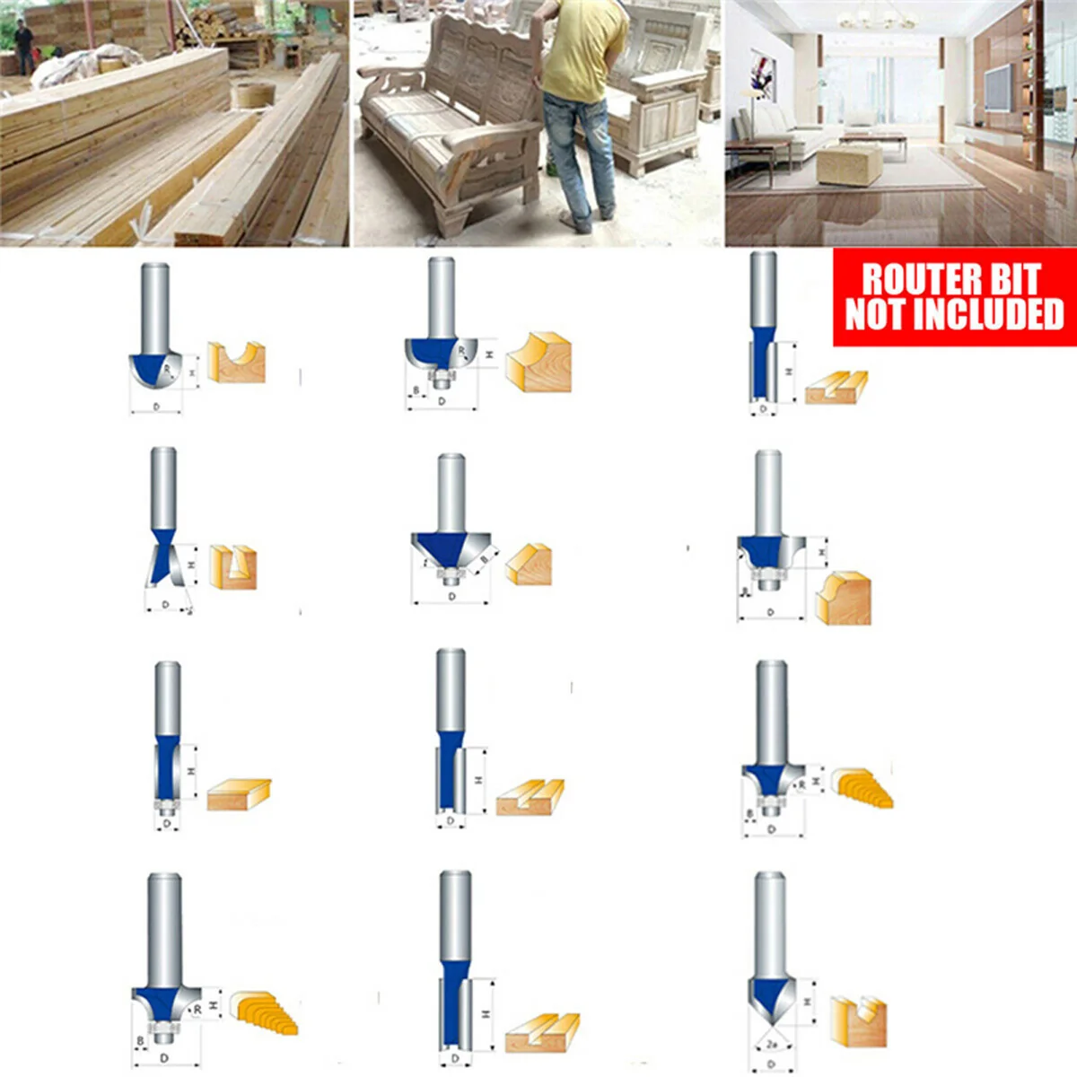 

800W 30000r/minWood Electric Woodworking Wood Router Carving Machine Wood Trimmer Wood Tool milling cutter woodworking tool