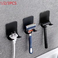 123pcs punch free razor holder storage hook wall men shaving shaver shelf bathroom razor rack wall bathroom accessories