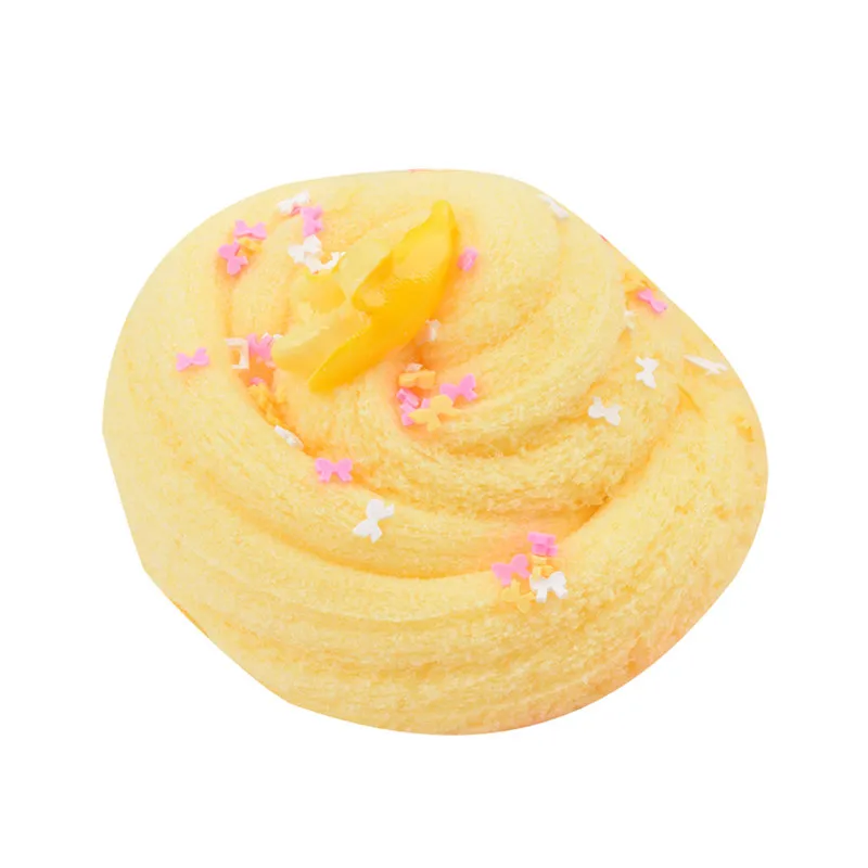 60 мл фрукт банан пушистый слизь облако Моделирование глины Радуга игрушка для