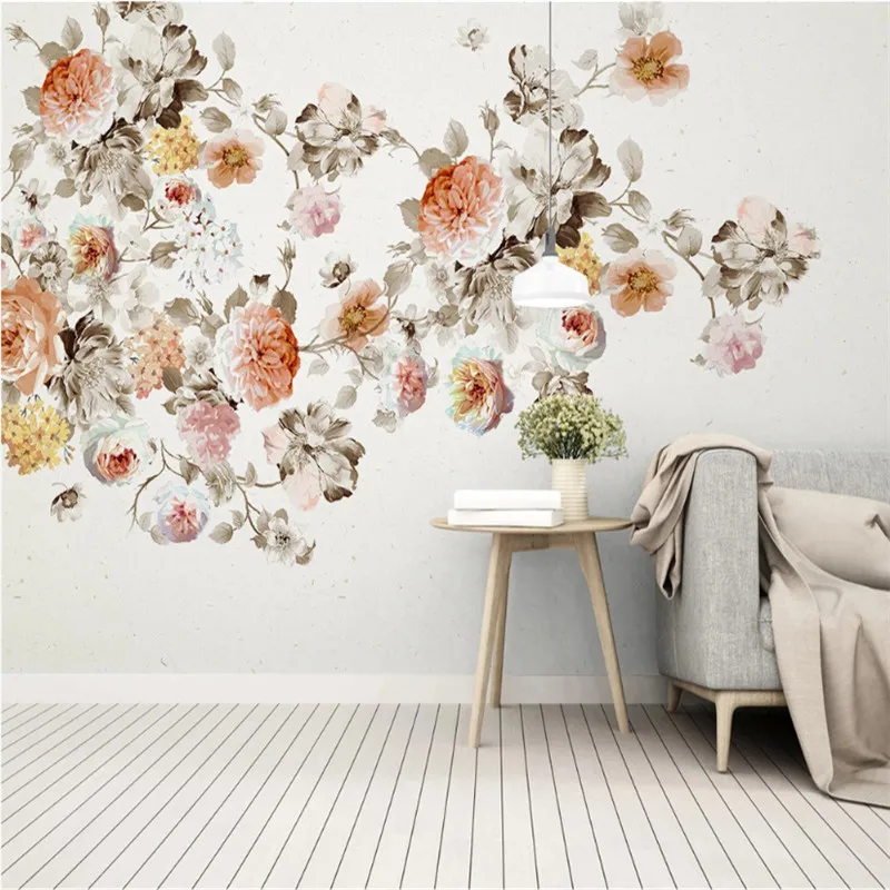 Современный домашний декор ностальгические теплые светильник желтые розы цветы