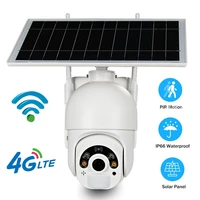 4g solar ip camera wifi 1080p hd outdoor security camera battery powered ptz pir motion detection wireless surveillance camera