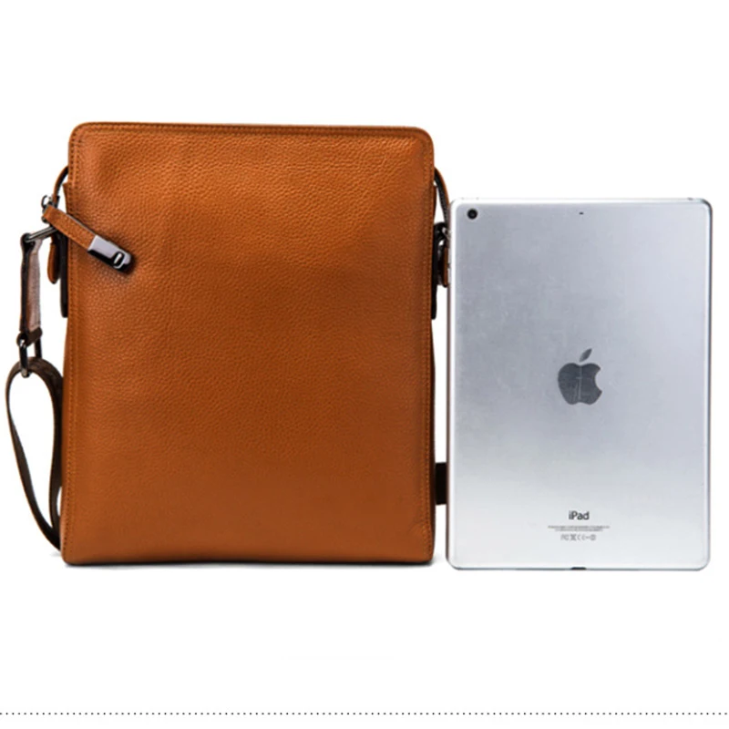 

Модная мужская сумка из воловьей кожи с верхним слоем, повседневный мессенджер, вертикальная квадратная сумочка на плечо