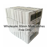 3050 pairs wholesale 30mm mink full strip eyelashes 5d long mink lashes thick lashes makeup 3d volume 30mm false eyelashes
