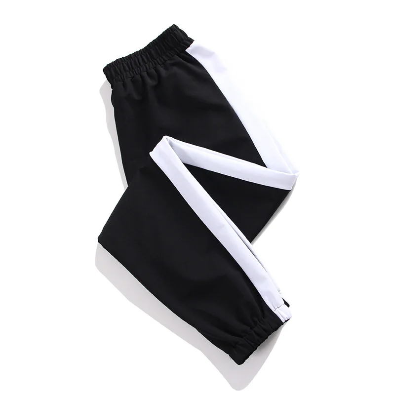 

Casual 5XL Large Size Female Trouser White Bar Sweatpants Autumn Loose Elastic Waist Harem Pants Women P1010