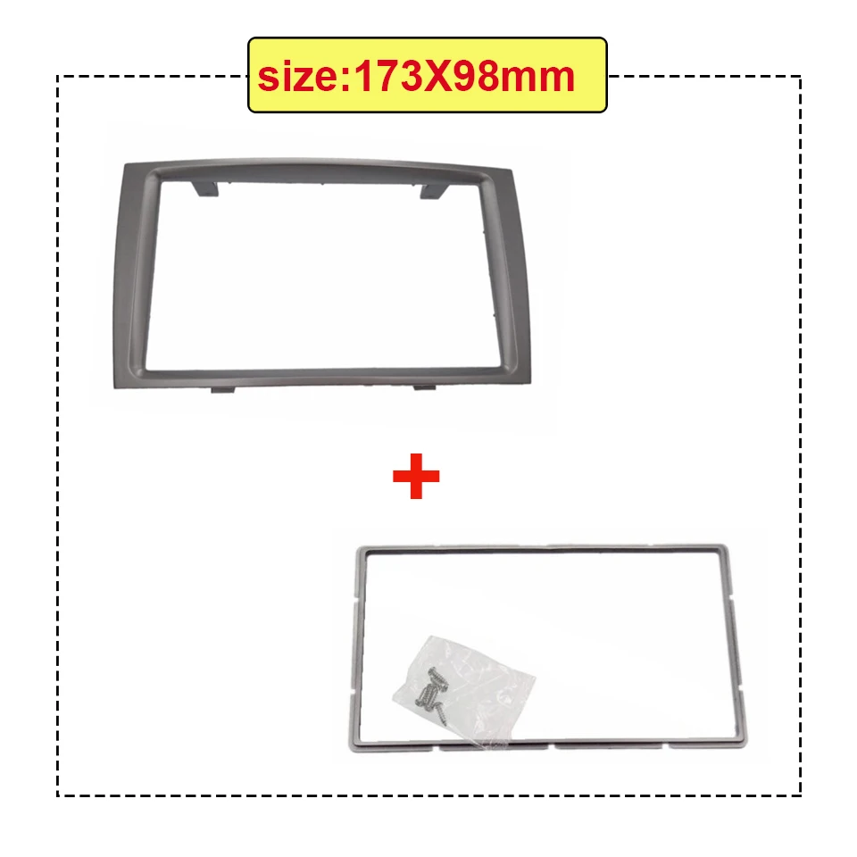 178x98mm Стерео фасции подходят для PEUGEOT 308 2008+ 2Din DVD Радио фасции рамка приборной панели установка адаптер отделка комплект - Название цвета: 178x98mm