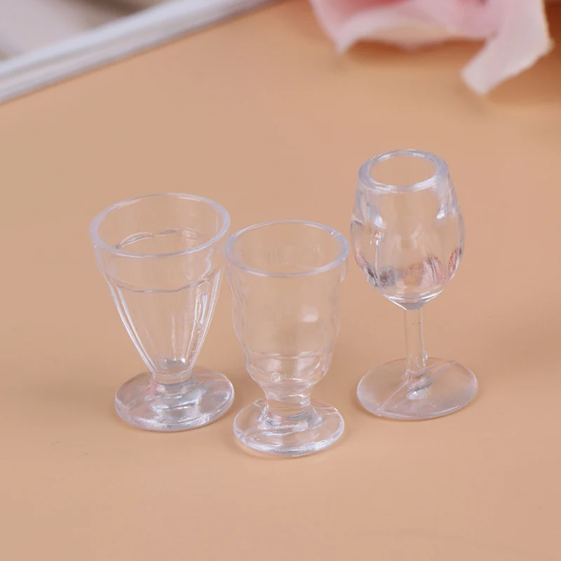17 шт./компл. милые 1:12 кукольный домик прозрачный мини-DIY ролевые игры игрушка «кухонные принадлежности» чашки для питья блюдо миниатюрные столовые приборы