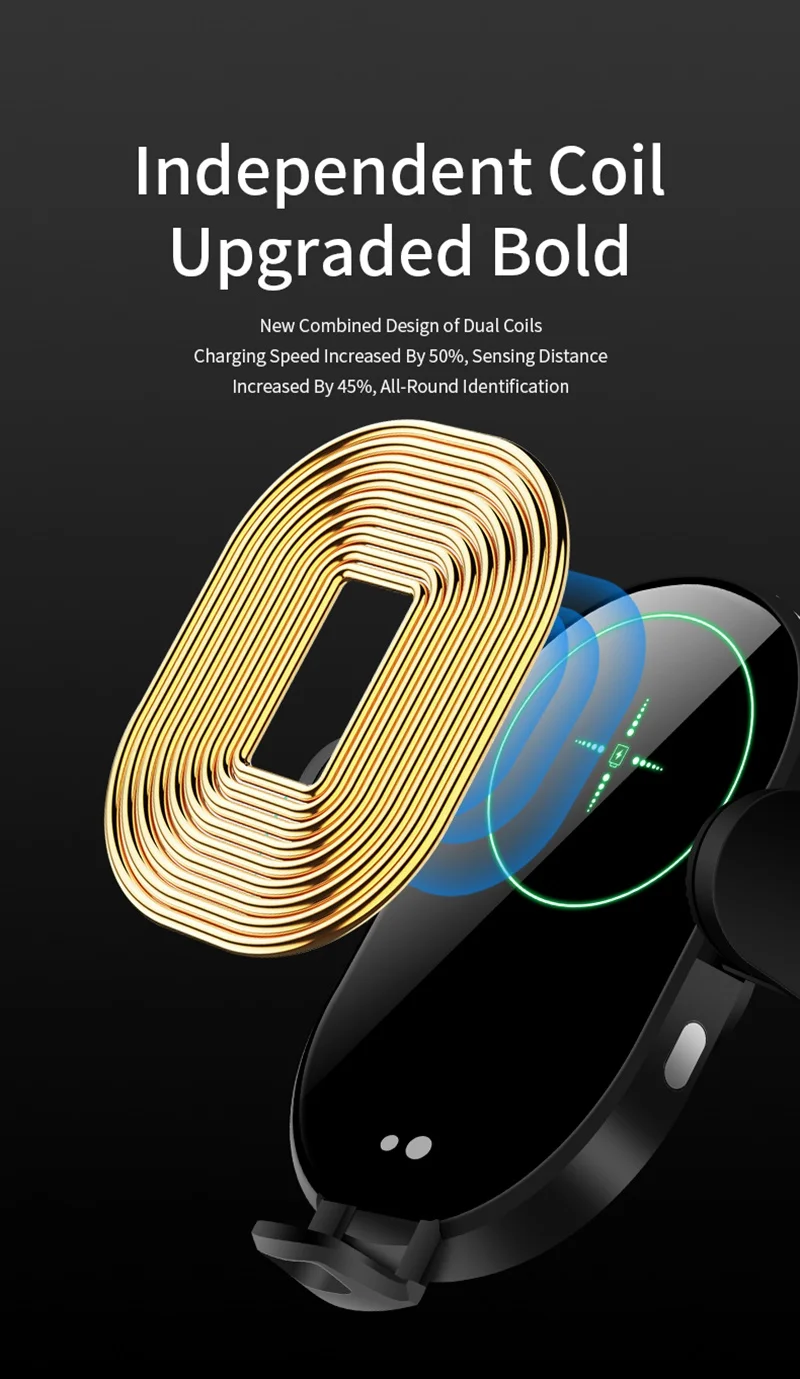 Tongdaytech 15 Вт Qi Беспроводное Автомобильное зарядное устройство для Iphone 8 XR XS 11 Pro MAX автомобильное быстрое зарядное устройство для samsung S10 S9 S8 Plus Xiaomi