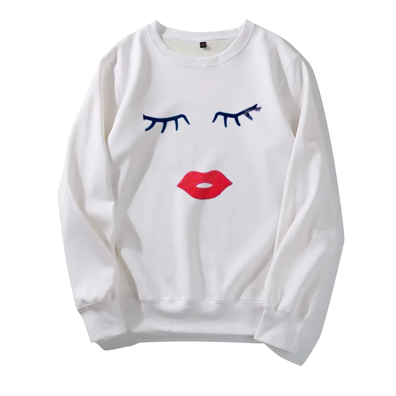 

YEMUSEED 2019 New Women Sweatshirt O-Neck Tops Sleeve Sweatshirt FH010