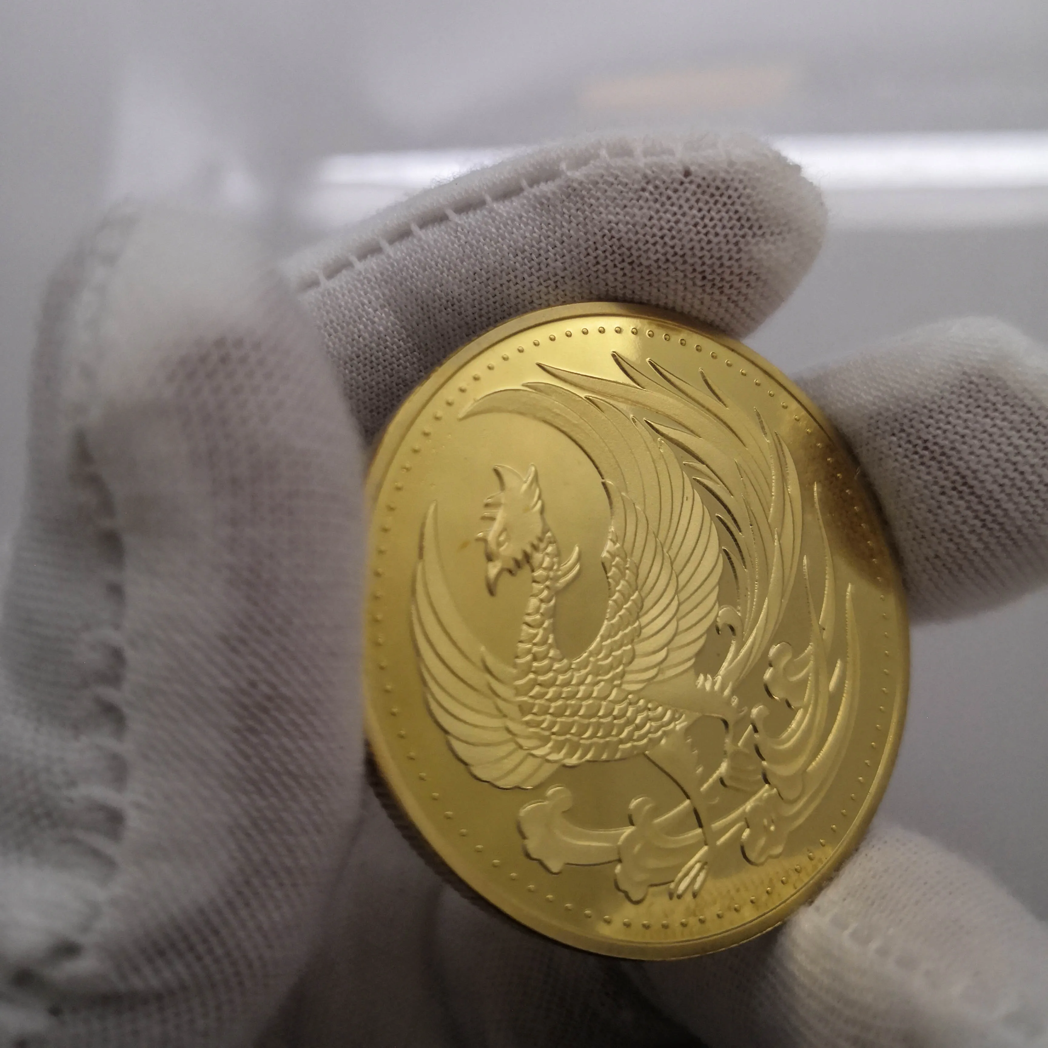 5 шт./10 шт. японские золотые монеты эмблема Феникса императорской хризантемы