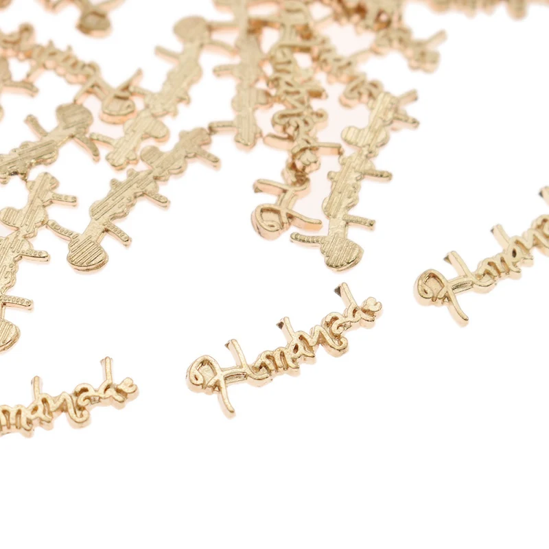 100 шт. металлические этикетки для одежды ручной работы|Этикетки одежды| |