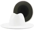 Фетровая шляпа джаз Мужскаяженская с пряжкой и широкими полями