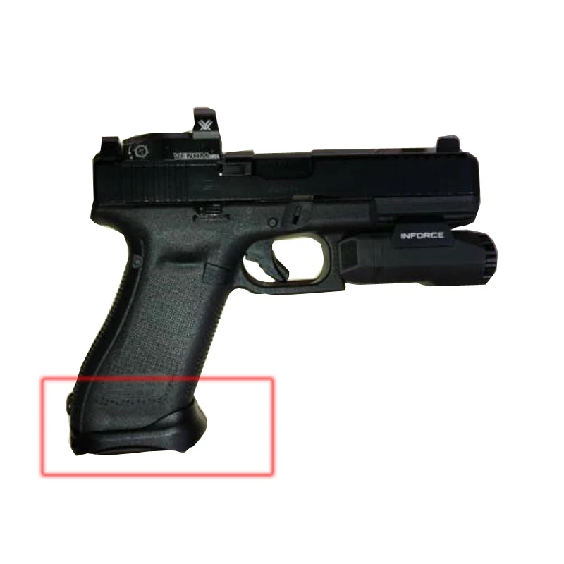Тактический ЧПУ Журнал Расширение Glock Mag-well Magwell Grip Adater подставка для охоты страйкбол Gen 5 Глок 17 и 34 дропшиппинг